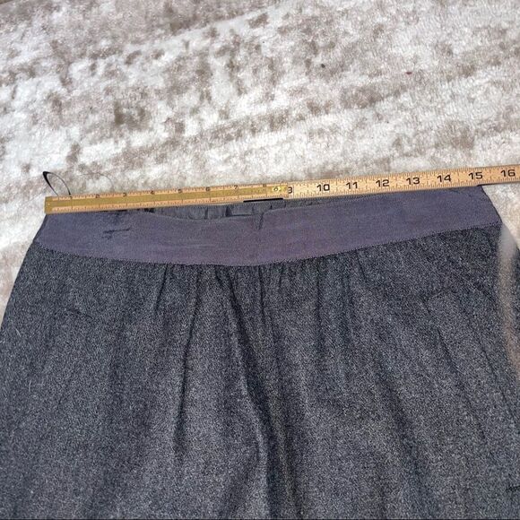 J. CREW Gray Skirt w/ Pockets Lightweight Lined wool blend SZ 6 gray/black mini - Picture 8 of 9